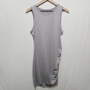 Elegant Gray Midi Dress